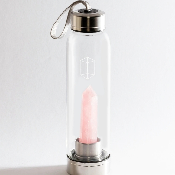 ❤️BUY 2 GET 1 FREE  Glacce Crystal Elixir Water BottleType: Rose quartz - Picture 1 of 9